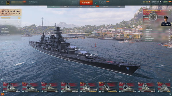 скриншот World of Warships - Black Scharnhorst Pack 0