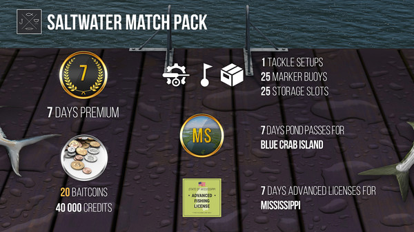 скриншот Fishing Planet: Saltwater Match Pack 1
