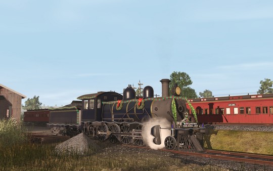 скриншот Trainz 2019 DLC - ZecRail V499 Blue & Gold and Christmas 2019 0