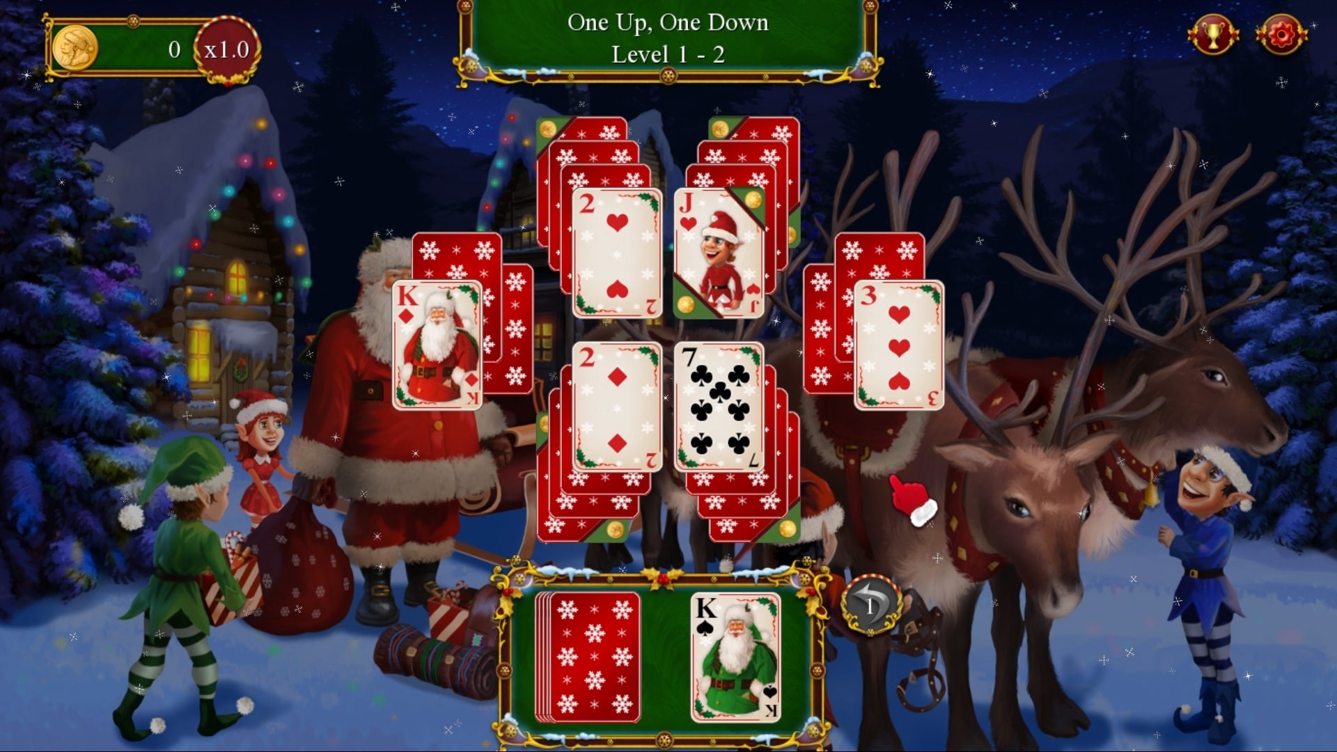 Santa's Christmas Solitaire 2 screenshot 1