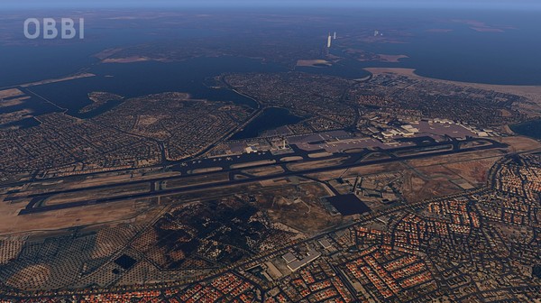 скриншот X-Plane 11 - Add-on: Just Asia - OBBI - Bahrain Intl Airport & City 0