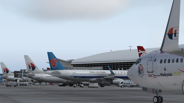 скриншот X-Plane 11 - Add-on: Just Asia - WBKK - Kota Kinabalu Airport 3