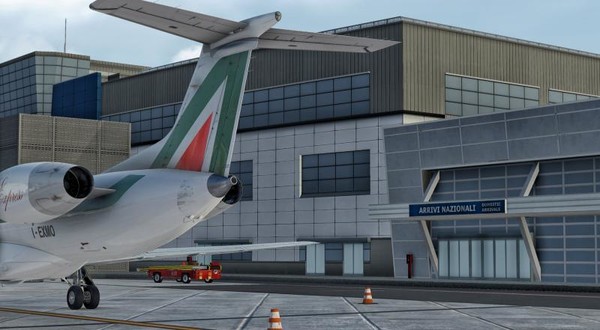 скриншот X-Plane 11 - Add-on: Just Asia - LIEE - Cagliari Elmas Airport 2