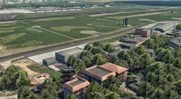 скриншот X-Plane 11 - Add-on: Just Asia - LIEE - Cagliari Elmas Airport 0