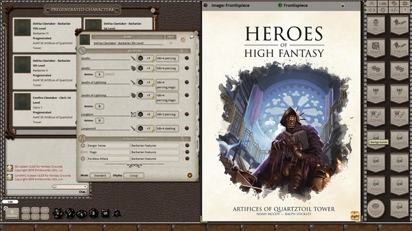 скриншот Fantasy Grounds - Heroes of High Fantasy: Artifices of Quartztoil Tower (5E) 1