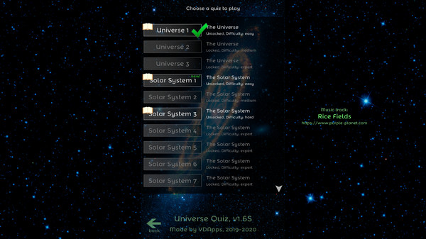 скриншот Universe Quiz 1