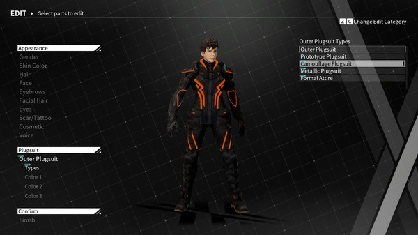 DAEMON X MACHINA - Outer Suit - "Camouflage Plugsuit" for steam