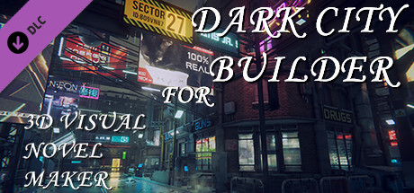 Dark city builder for 3D Visual Novel Maker banner