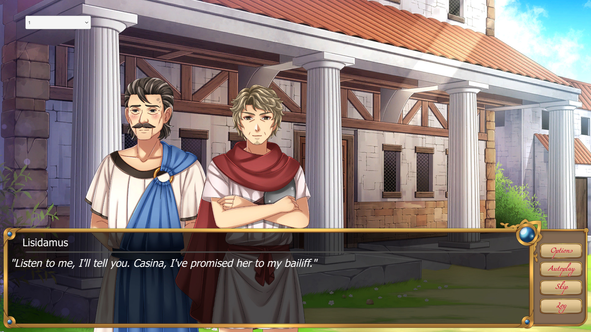 Casina: A Visual Novel set in Ancient Greece Resimleri 