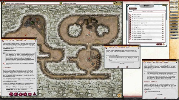 скриншот Fantasy Grounds - Map Pin - The Red Wolf Tavern (PFRPG2) 3