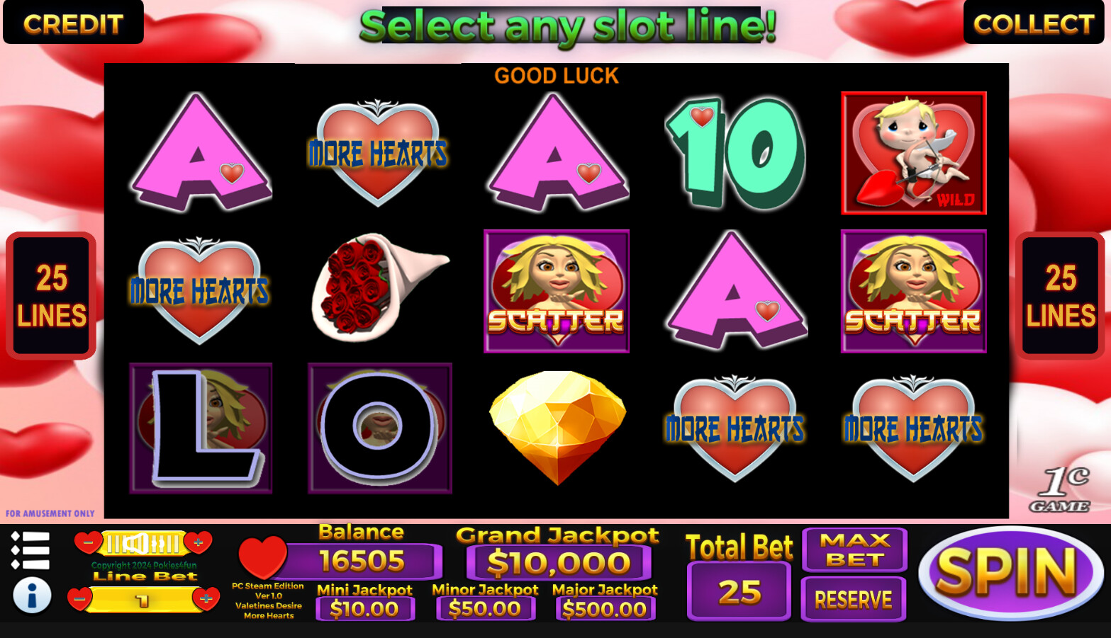 Valentines Desire - Casino Slot Simulations #2