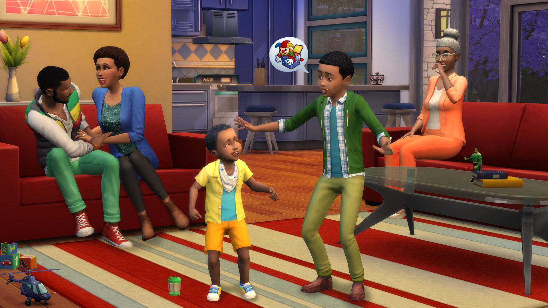 Групповой секс персонажей The Sims 4 во время домашней вечеринки