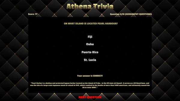 Скриншот из Athena Trivia