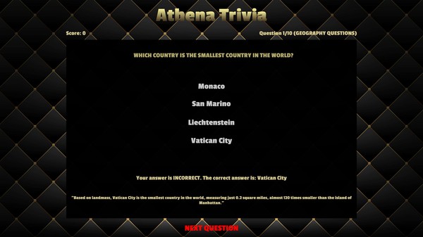 Скриншот из Athena Trivia