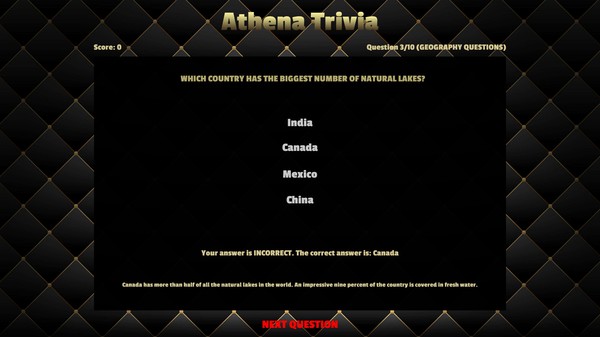Скриншот из Athena Trivia