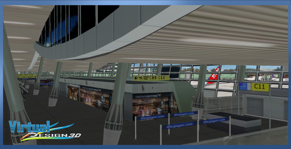 скриншот X-Plane 11 - Add-on: Aerosoft - SCEL Intl. Airport & Santiago City 2020 5