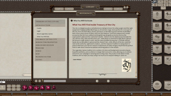 скриншот Fantasy Grounds - Treasury of the City 2