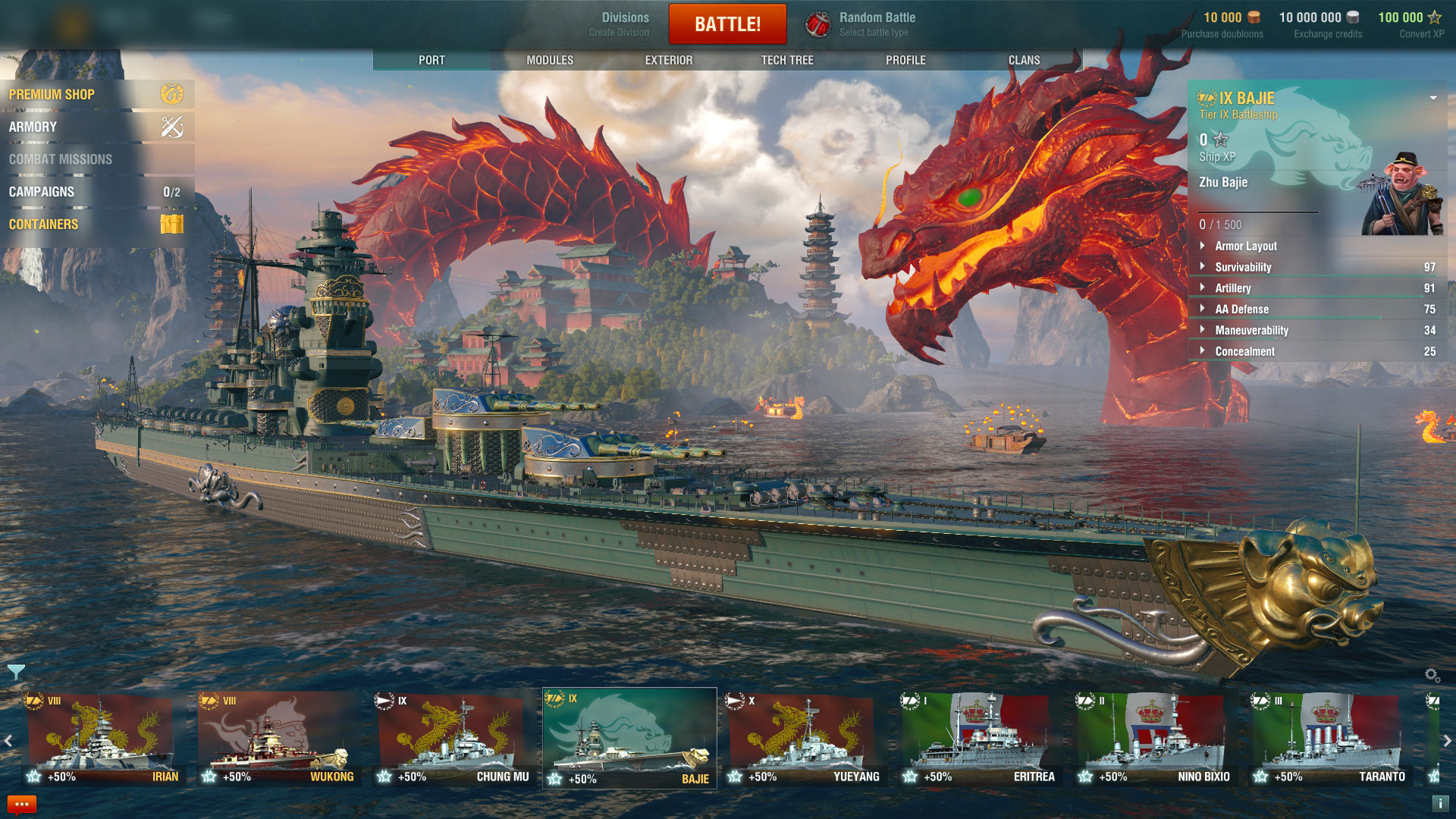 World of Warships — Bajie Featured Screenshot #1