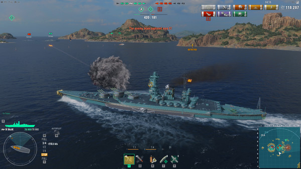 скриншот World of Warships — Bajie 4