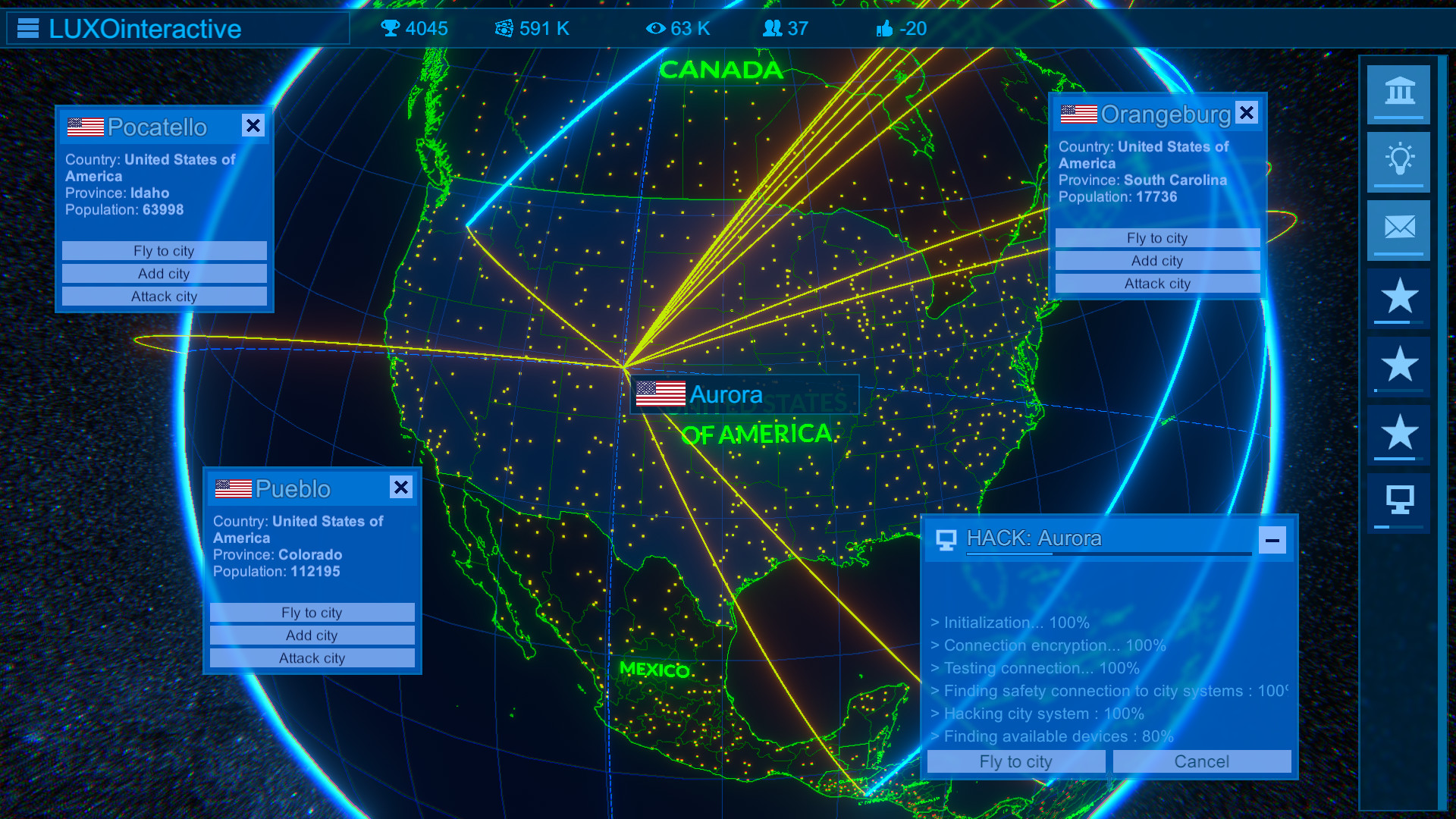 Hacking Simulator'' network attacks game.