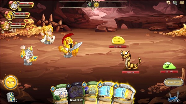 Cardnarok: Raid with Gods game for Linux 1