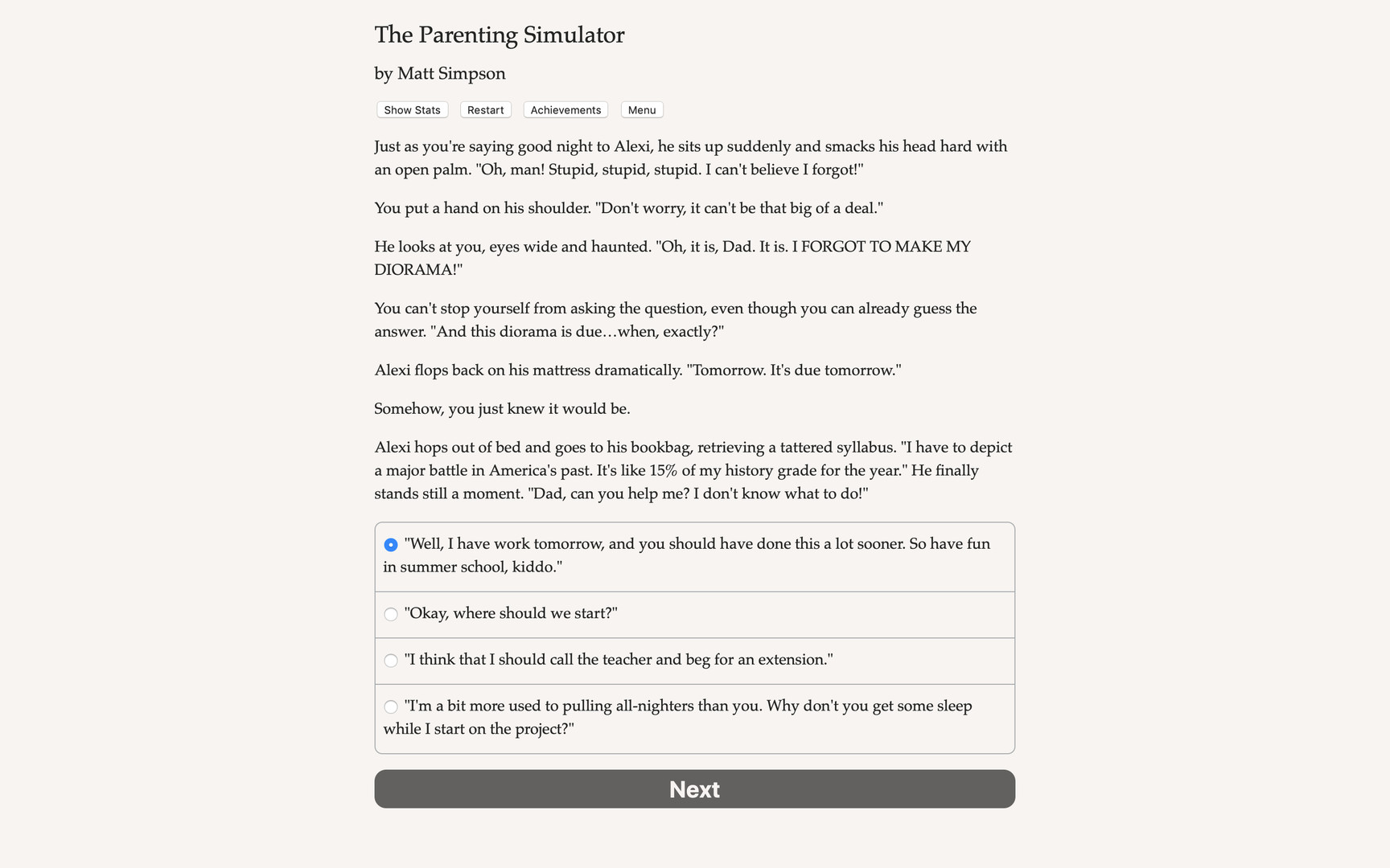 The Parenting Simulator #6