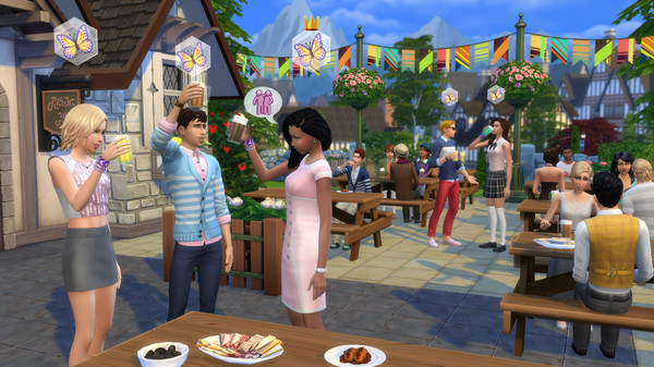 The Sims 4 Bundle - City Living, Dine Out, Bowling Night Stuff DLCs