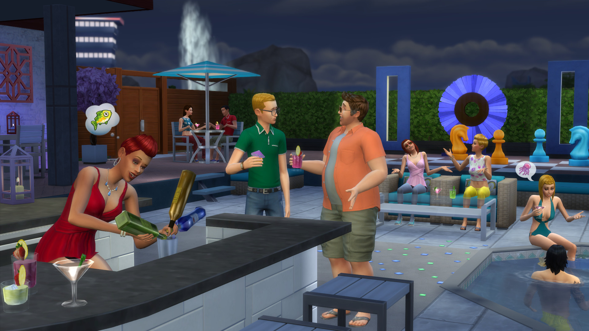 The Sims 4 Utomordentlig Uteplats Stuff PC gameplay screenshot 2 of 3