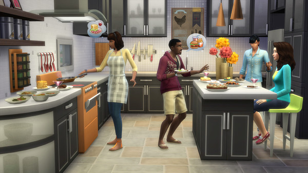 скриншот The Sims 4 Cool Kitchen Stuff 1