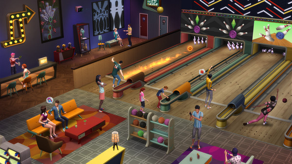 скриншот The Sims 4 Bowling Night Stuff 0