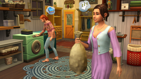 скриншот The Sims 4 Laundry Day Stuff 1
