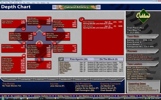 скриншот Baseball Mogul 2009 1