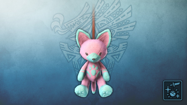 KHAiHOM.com - Monster Hunter World: Iceborne - Pendant: Pink Felyne Teddy
