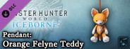 Monster Hunter World: Iceborne - Pendant: Orange Felyne Teddy