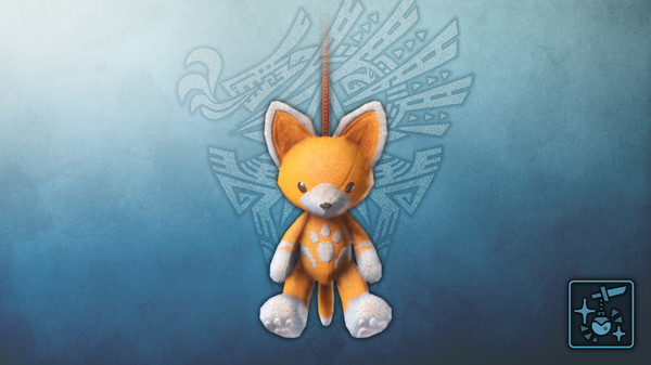 KHAiHOM.com - Monster Hunter World: Iceborne - Pendant: Orange Felyne Teddy