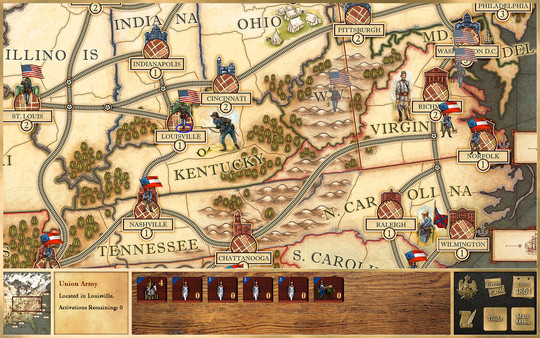 скриншот Victory and Glory: The American Civil War 3