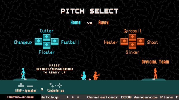 2D Baseball Duel game for Linux 1