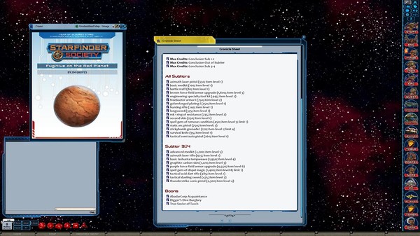 скриншот Fantasy Grounds - Starfinder RPG - Starfinder Society Scenario #1-02: Fugitive on the Red Planet 1