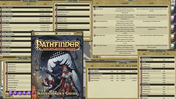 скриншот Fantasy Grounds - Pathfinder RPG - Adventurer's Guide 0