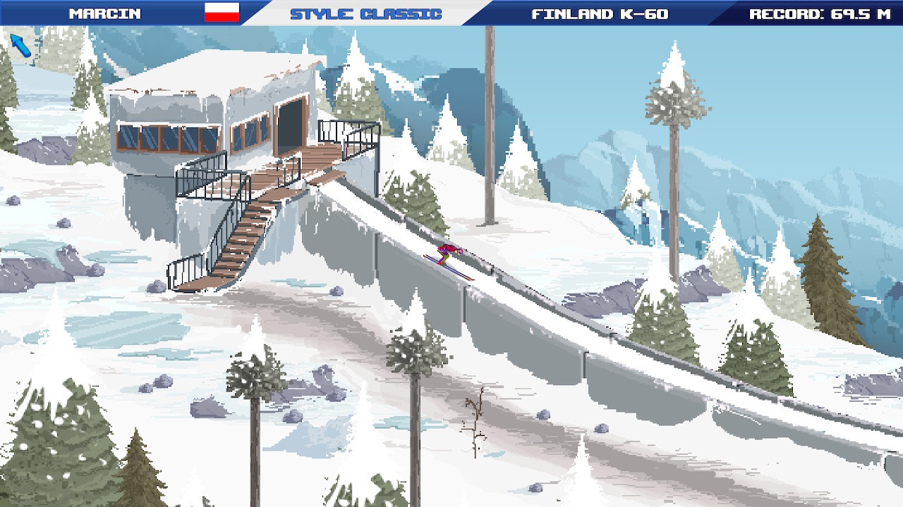 ski jump browser game