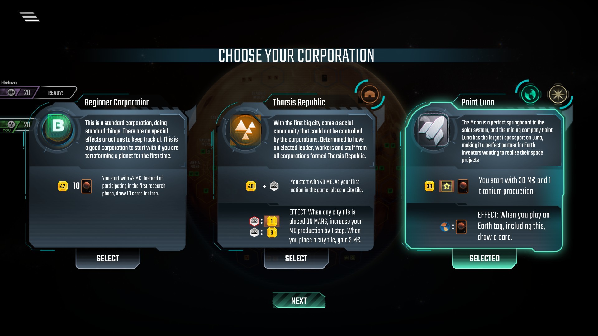 Terraforming Mars - Prelude #0