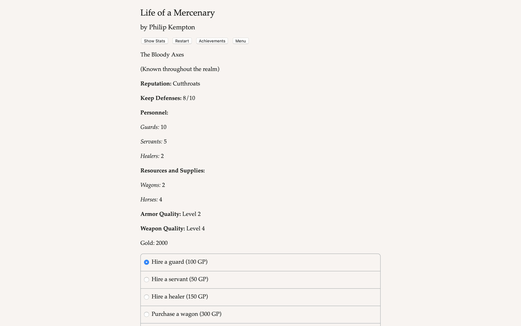 Life of a Mercenary Demo #2