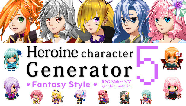 RPG Maker MZ - Heroine Character Generator for MZ on Steam