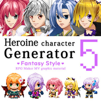скриншот RPG Maker MV - Heroine Character Generator 5 0