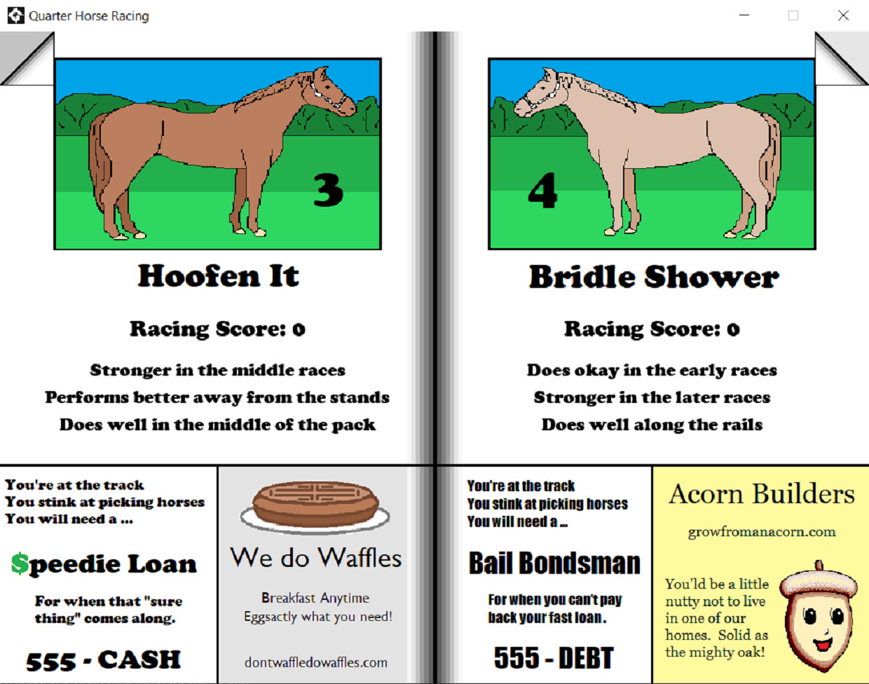 Quarter Horse Racing Demo #0