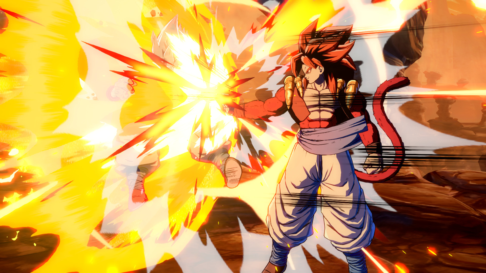 Gogeta SSJ4 em Dragon Ball FighterZ