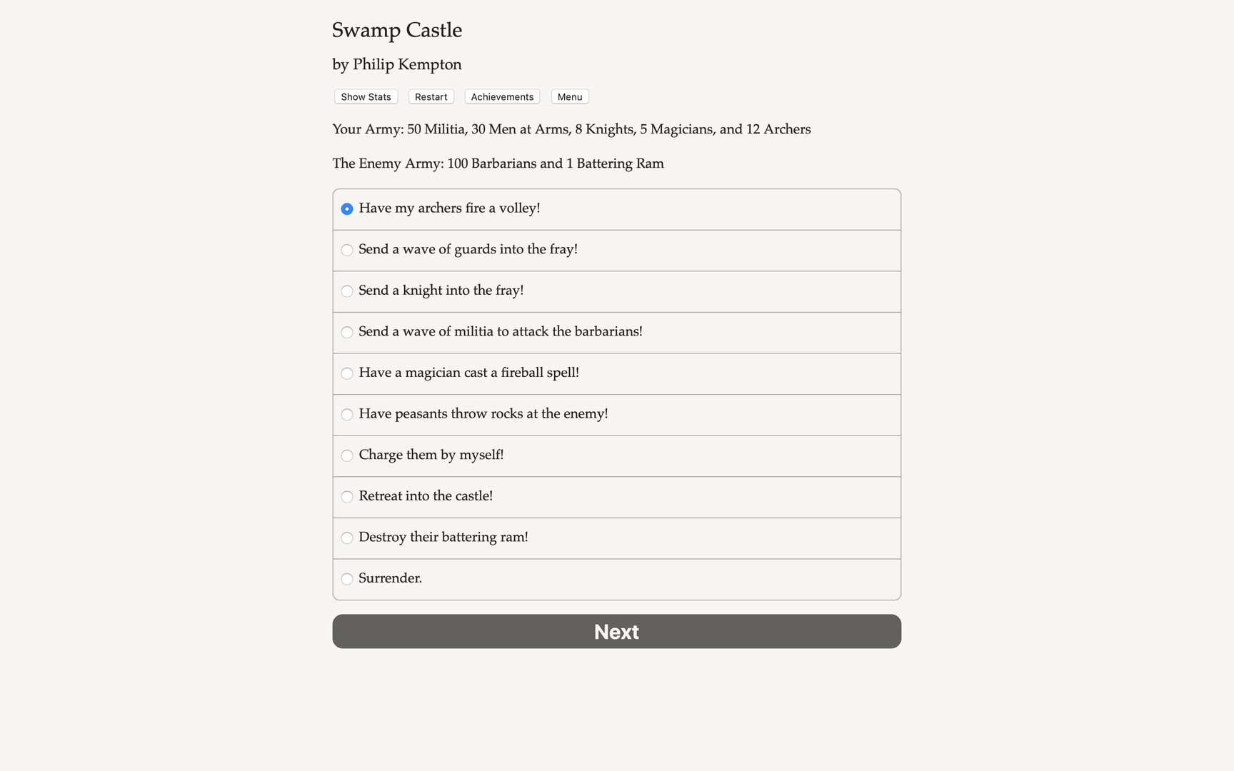 Swamp Castle Demo #2