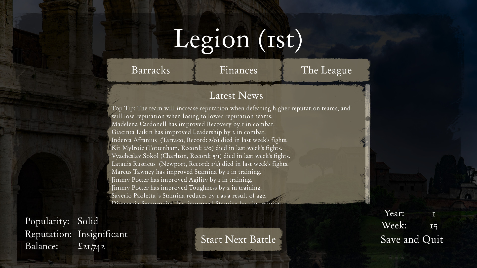 Gladiator Manager #13