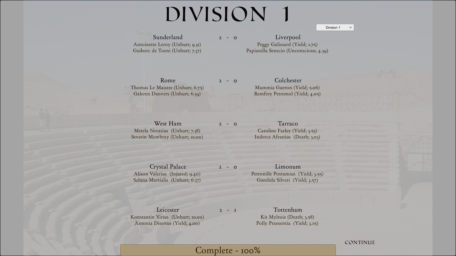 Gladiator Manager #19