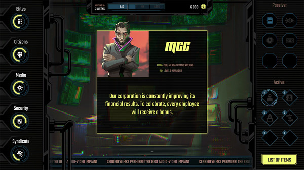 InfiniteCorp: Cyberpunk Revolution game for Linux 1